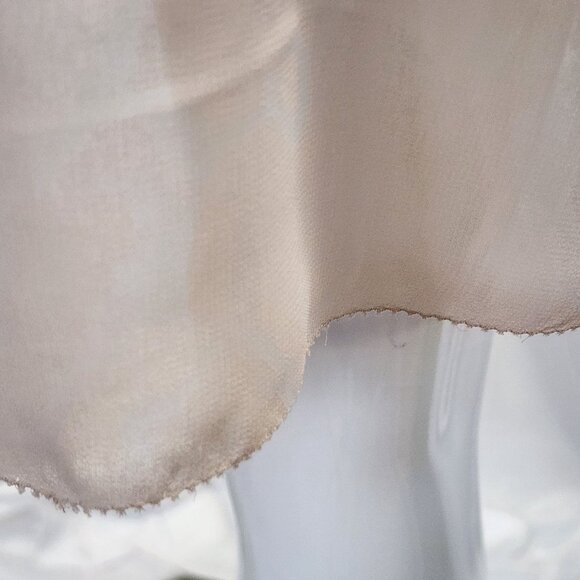 Kensie NWT Sheer Button-Down Dress With Drawstring Waist & Ruffle Hem Size 6 - Picture 15 of 16